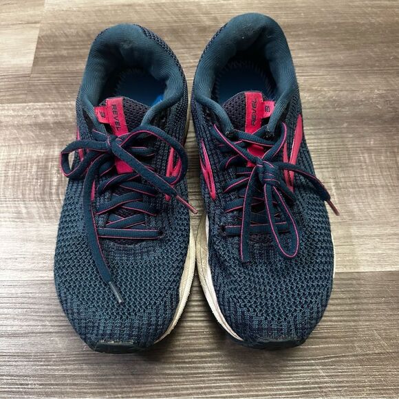 Brooks Women's Revel 3 Running Shoes blue navy size 8 - Picture 2 of 12